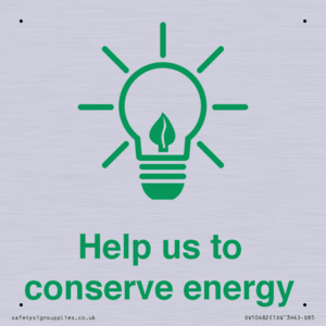 Help us to conserve energy 